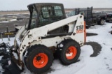 Bobcat S-160 skid loader, 8,763 hrs, high flow hyd, manuel quick att, AUX h