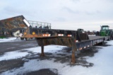 '81 Great Dane 54' drop deck steel trailer w/ single axle, 235/75R17.5 new