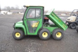 JD 6x4 Gator w/ 4wd, Curtis cab, 1,050 hrs, 4wd, electric dump