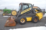 '12 NH L223 skid loader, w/ cad, air & heat, 4,132 hrs, qk attach, AUX, 70'