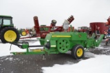 '09 JD 348 baler w/ quarter turn chute, poly lining, wire tie, hyd. tension