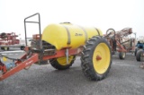 Demco HP 44' sprayer w/ foam marker, 500 gallon poly tank, 13.6-38 tires