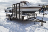 '05 Carry-On ATV/landscape 10' trailer w/ side and rear unload ramps, VIN#