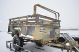 '90 Kasel 8' military trailer w/ tarp, VIN# GN450640