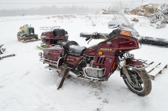'82 Honda Goldwing motorcycle, radio, 40,908 miles, saddle bags