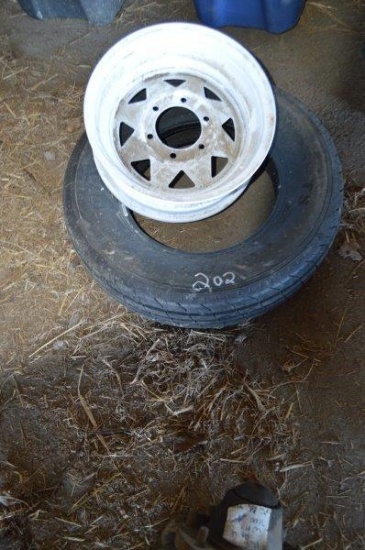ST205/75R15 new tire w/ 6 bolt new rim