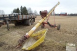 Westfield WR80-31 8''x31' grain auger, w/ 5 hp elec motor, w/ grain hopper