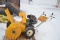 Snowflite 3' snow blower w/ tire chains, gas