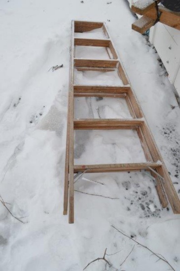 wooden step ladder