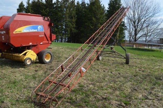 40' Skeleton hay elevator w/110v elect motor