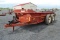 NH 185 manure spreader w/ end gate, 275/80-22.5 tires, tandems
