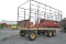 9'x18' steel hay wagon w/ tandem gear and steel deck