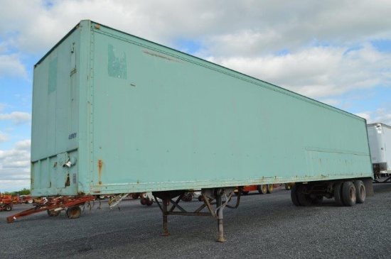 48' storage trailer w/ roll-up door (no title)