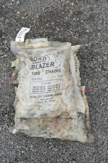 set of new Road Blazer semi tire chains