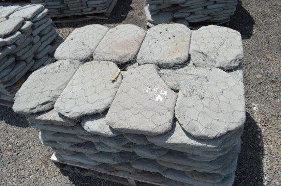 Blue mountain landscape pallet of pavers