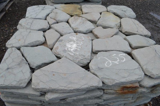 Blue mountain landscape pallet of pavers