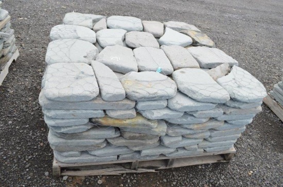 Blue mountain landscape pallet of pavers