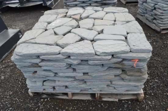 BLue mountain landscape pallet of pavers