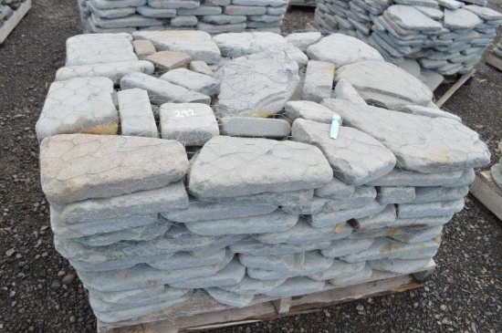 BLue mountain landscape pallet of pavers