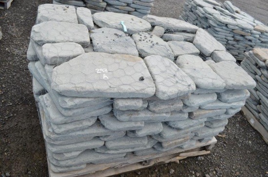 Blue mountain landscape pallet of pavers