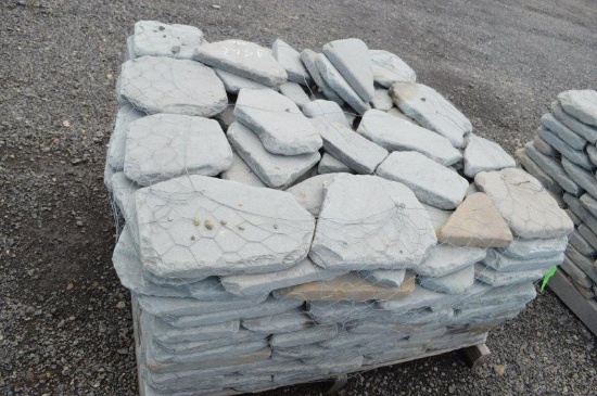 Blue mountain landscape pallet of pavers