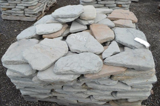Blue mountain landscape pallet of pavers