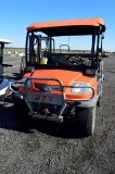 Kubota RTV 900 w/ manual dumping bed, diesel engine, aux. hyd, frame for cab without glass, 4wd