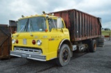 '79 Ford 8000 single axle dump truck, w/ 16' USA silage box (does not run) (title), VIN# D80DVEH1683