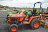 Kubota B1550 compact tractor w/ 1,927 hrs, 2-sp turbo, 4wd, 3pt, 540 pto, top link, diesel