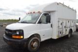 '06 Chevy Duramax Diesel utility van, 15' utility box w/ outer compartments, 169,819 miles