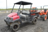 Club Car XRT 1550 SE utility vehicle w/ 2,300 hrs, gas, manual dumping bed, canopy, 25X11R12 tubeles