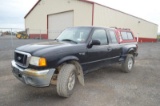 '04 Ford Ranger XLT pickup w/ extended cab, auto trans, 4wd, 4.0L V6 motor, AC, cruise, truck topper