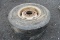 2- Goodyear 10.00R20 radial tires on rims