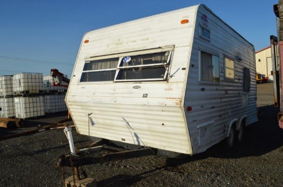 '02 homemade camper/storage trailer, selling w/ 5 lawn chairs in camper VIN# NYA546506 (registration