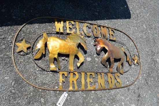 5' welcome friends sign