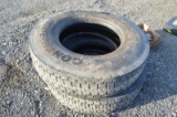 2- 12R22.5 truck tires