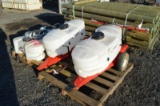 2 pallets w/ Fimco garden sprayers