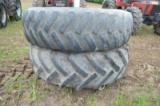 2- 20.8R42 tires on rims