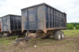 Harsh 18' dump carts w/ tandem axle, 550/45-22.5 flotation tires