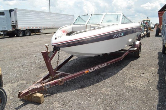 '89 Celebrity 181 motor boat HIN# CYG27271K889 w/ '88 Heritage boat trailer vin# 41DR181S4K1000039 (