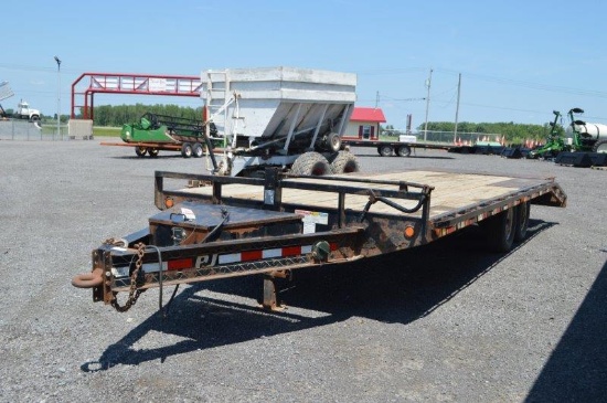 '14 PJ 20' equipment trailer w/ 5' dove tail, Monster wide, heavy duty ramps, vin# 4P5F82225E3006174