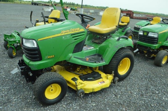 JD X485 riding mower w/ 54'' deck, gas (hour meter doesn't work)