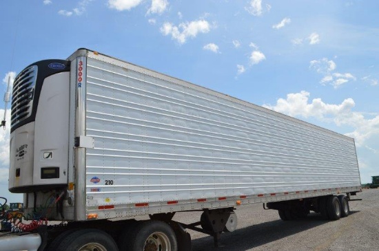 '07 Carrier 53'x102" reefer utility trailer, 80,000# GVWR, VIN# 1UYVS253X7U056210 (TITLE) (Refrigera