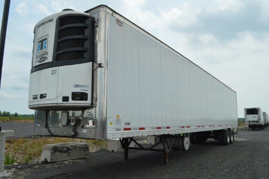 '16 Wabash 53'x102" reefer trailer w/ Thermo King unit, new brakes, 80,000# GVWR, vin# 1JJV532B3HL95