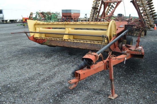 NH 488 haybine, 9' cut, rubber rolls