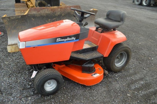 Simplicity Broadmoor , hydro 15 mower w/ 44'', gas (new battery, completely rebuilt)