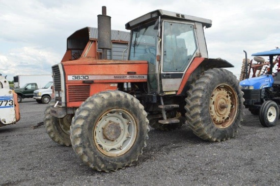 Massey Ferguson 3630 tractor w/ 4wd,1,000/540 pto, 115 HP, owner's manual in office, (hour meter doe