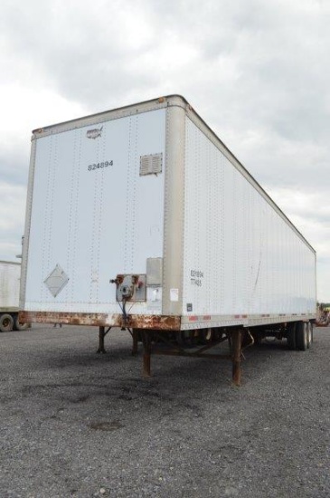 '98 Wabash semi enclosed utility trailer, vin# 1JJV482W9WL480001 (title)