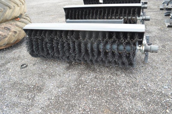 Wolverine 6' heavy duty skid mount hyd. sweeper (new)