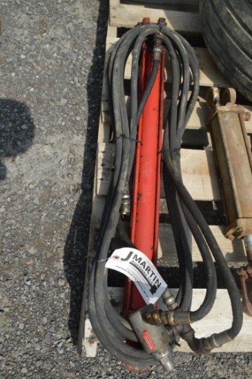 Hyd cylinder w/ hoses
